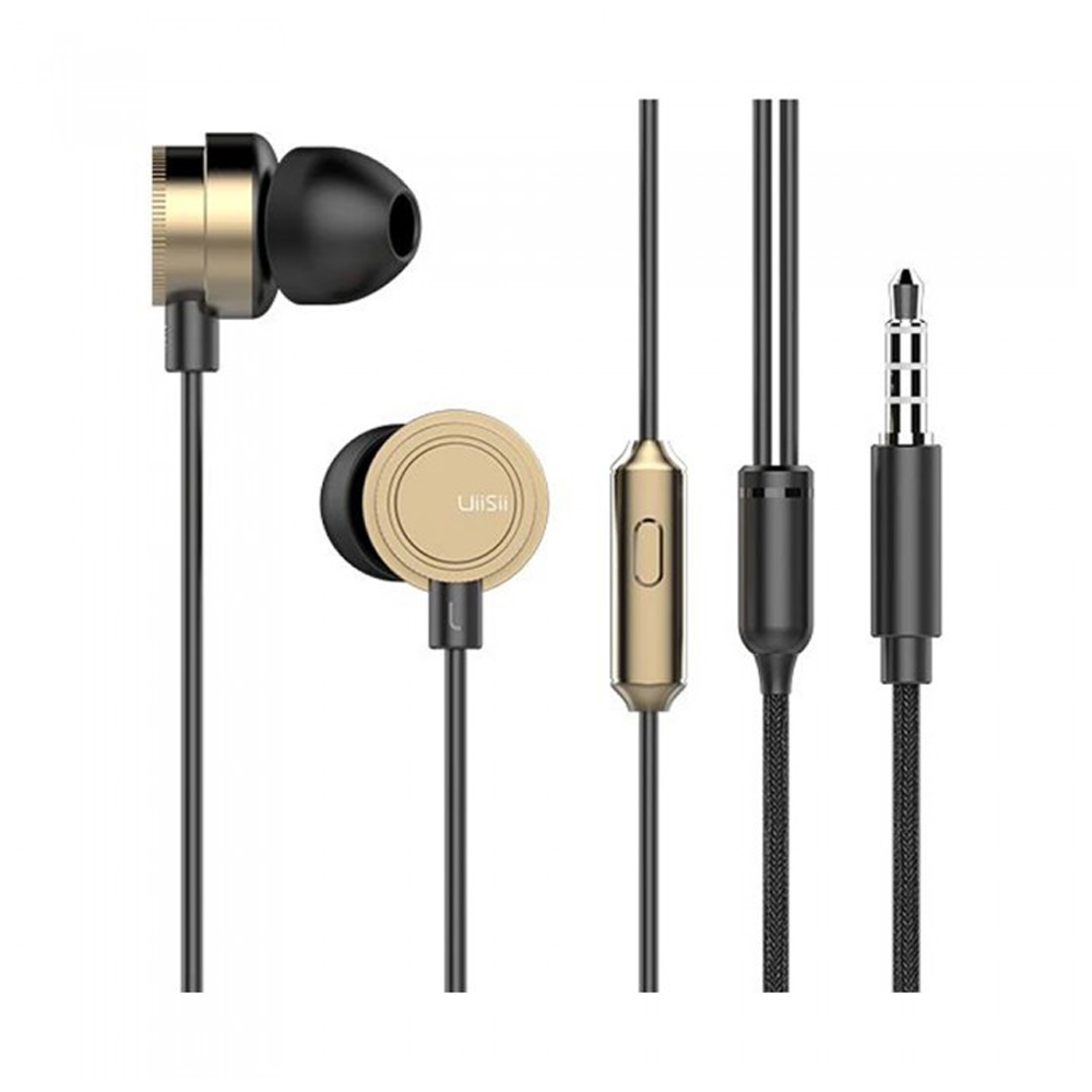 UiiSii HM -13 Earphone With Pouch - Gold