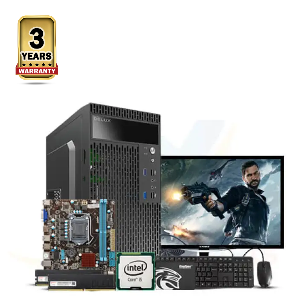 Intel Core i5 4th Generation - 8GB Ram -256GB SSD - 19 Inch HD Monitor - Windows 10 - Full Desktop Computer - Black - EVL-4012