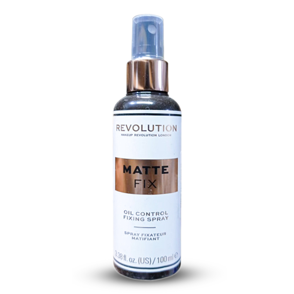 Controls fix. Revolution Matte Fix fixing Spray.