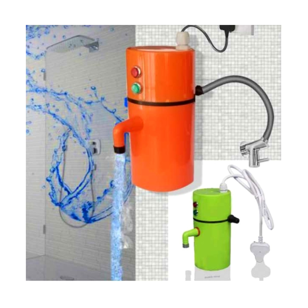 Portable Instant Water Geyser - Orange