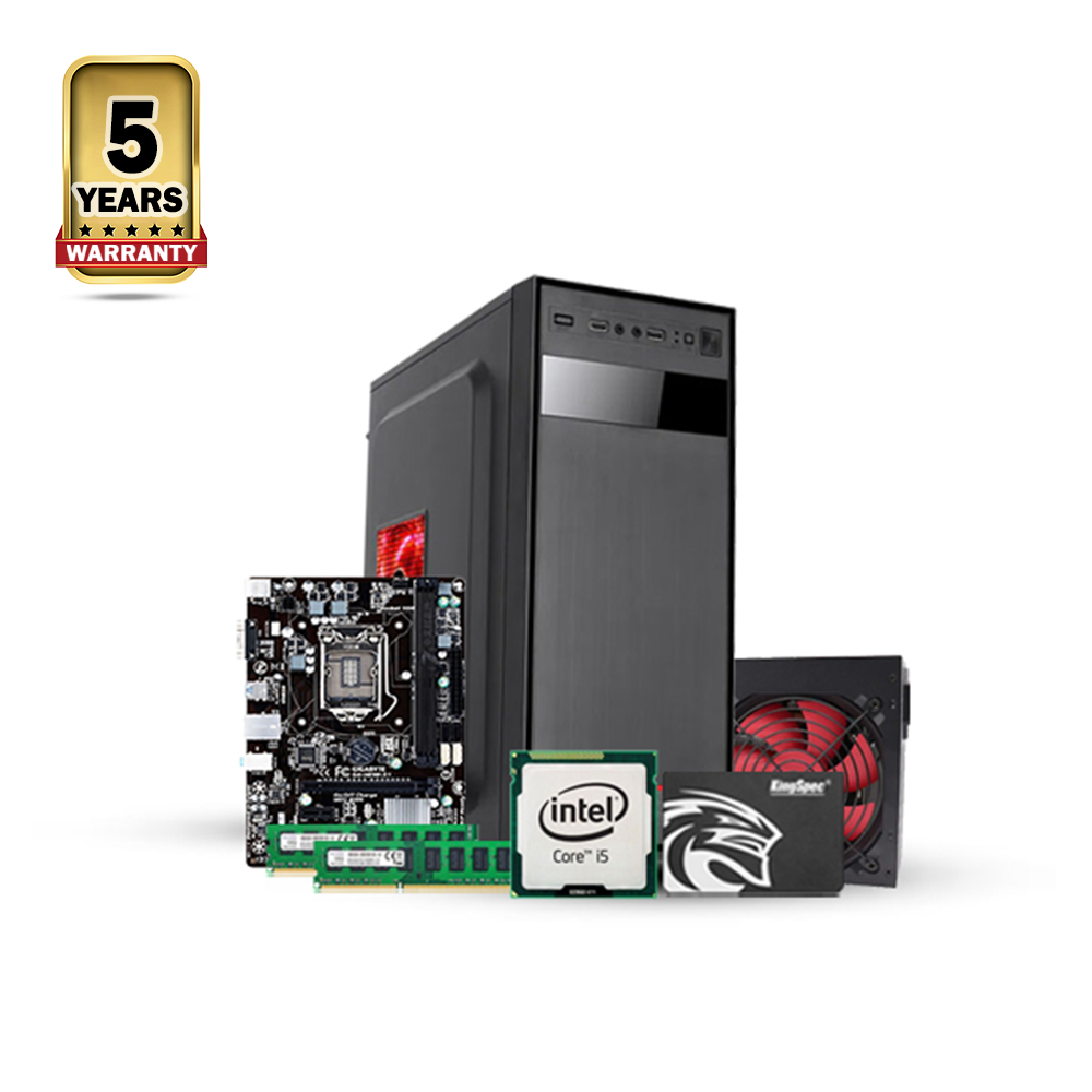 Intel Core i5 4th Generation - 8GB RAM - 128GB SSD - Desktop CPU - Black - CSDP23-4007