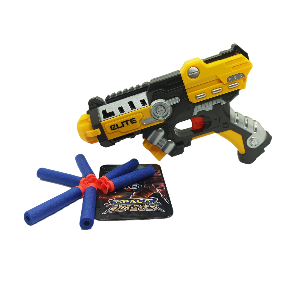 Plastic Soft Bullet Blaster Toy Gun With Suction Target Board - Multicolor - 175208147