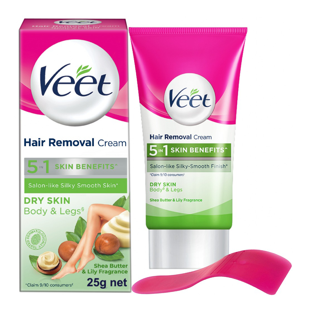 Veet Hair Removal Cream For Dry Skin With Shea Butter - 25gm - Ve03C