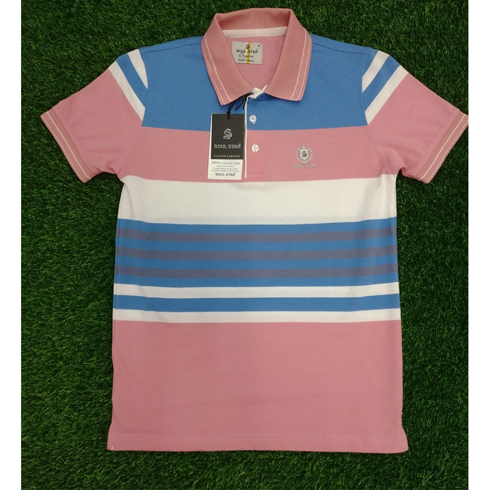 Cotton Polo T-Shirt For Men - Multicolor