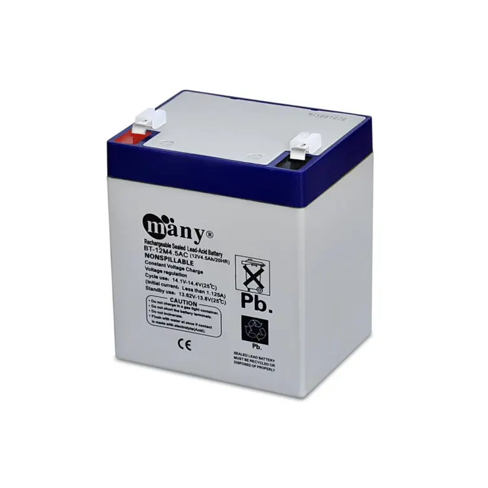 Many BT-12M4.5AC Rechargeable Sealed Lead-Acid Battery - 12V