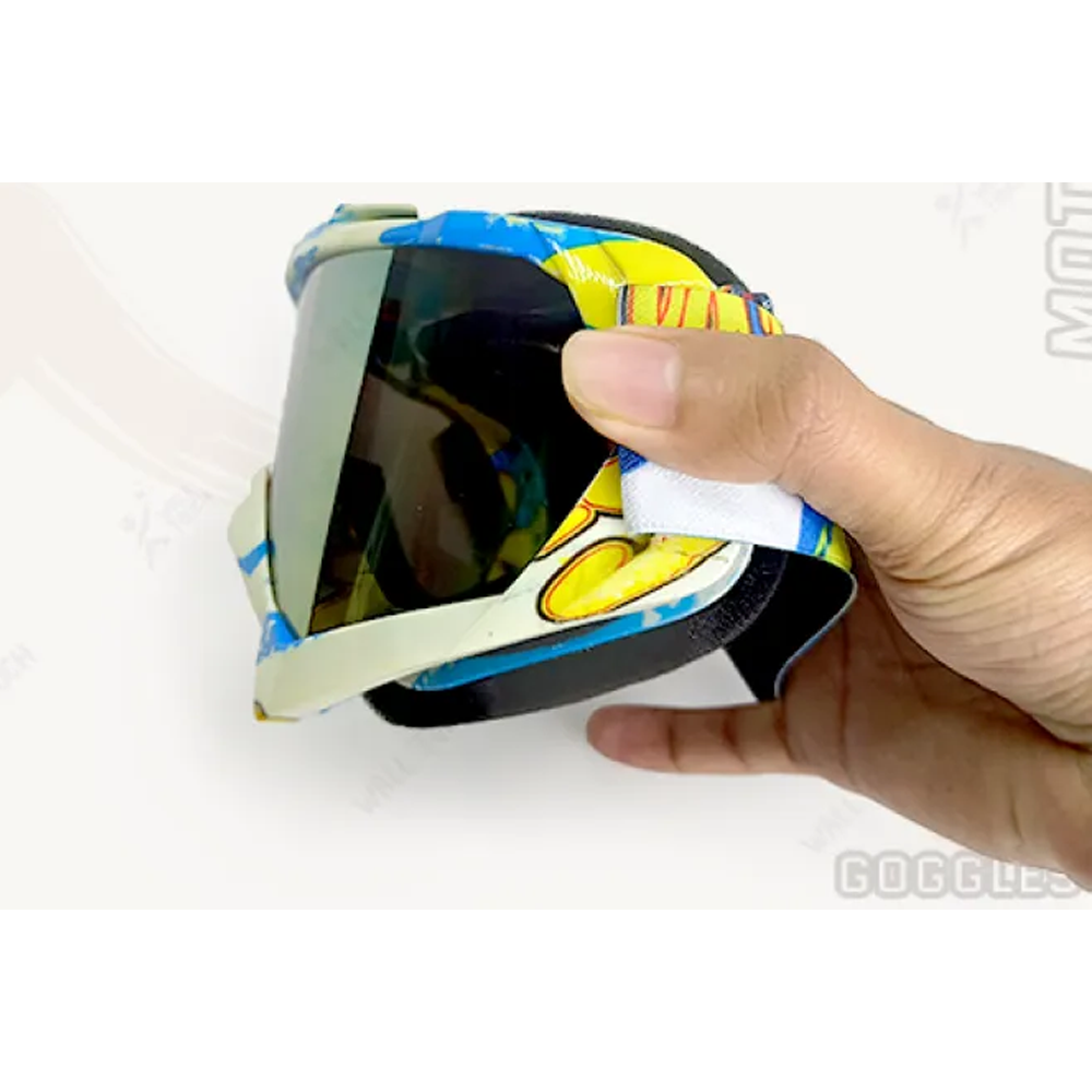 Motorcycle ATV Dirt Bike Protective Goggles Eye Wear - Multicolor - 335786642