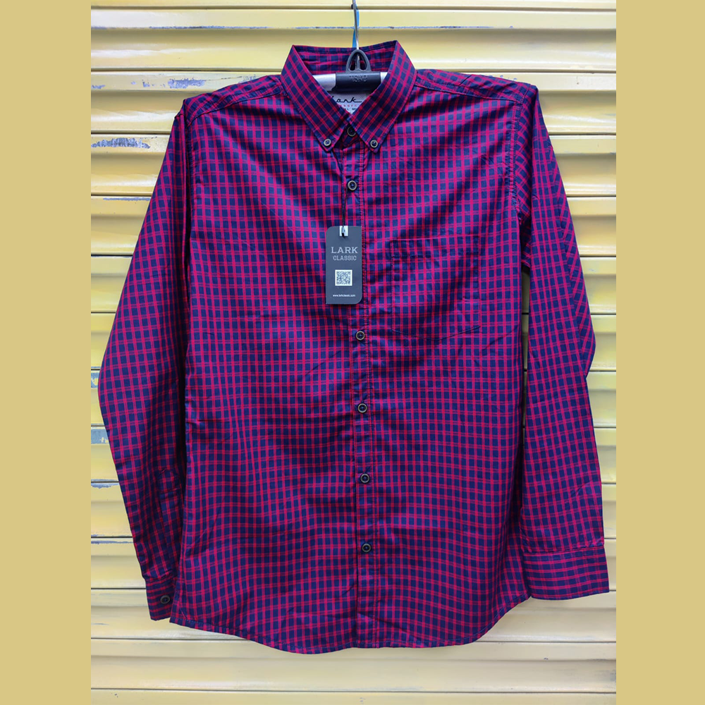 Cotton Full Sleeve Casual Shirt For Men - Multicolor - SRT 2107