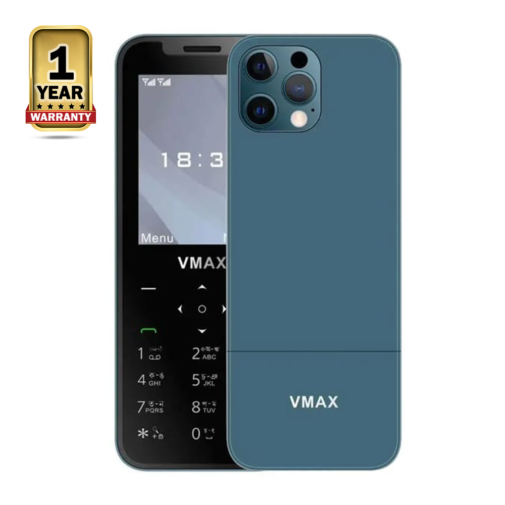 Qphone Vmax V17 Smart Feature Phone - Sky Blue