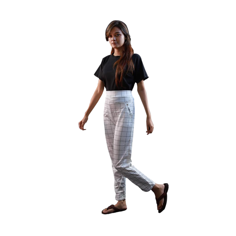 Casual Full Pant for Women - WWSP003 - White