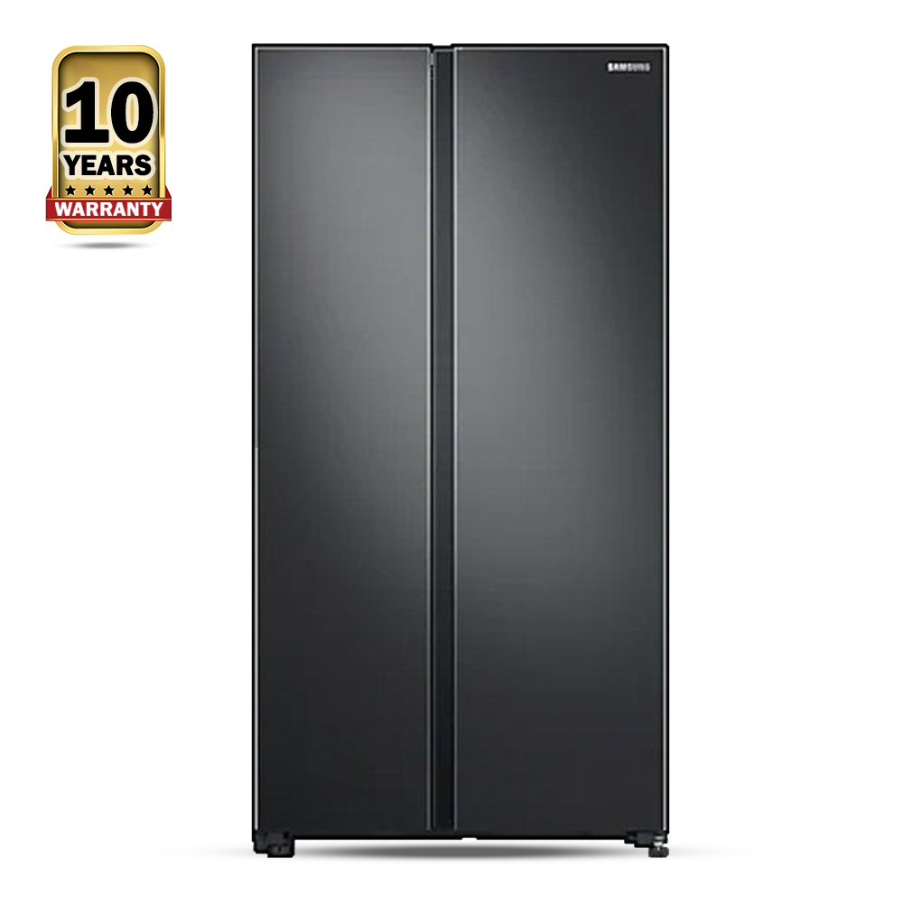 Samsung RS72R5011B4/D2 Side by Side with Space Max Technology Refrigerator - 700 Litre - Black