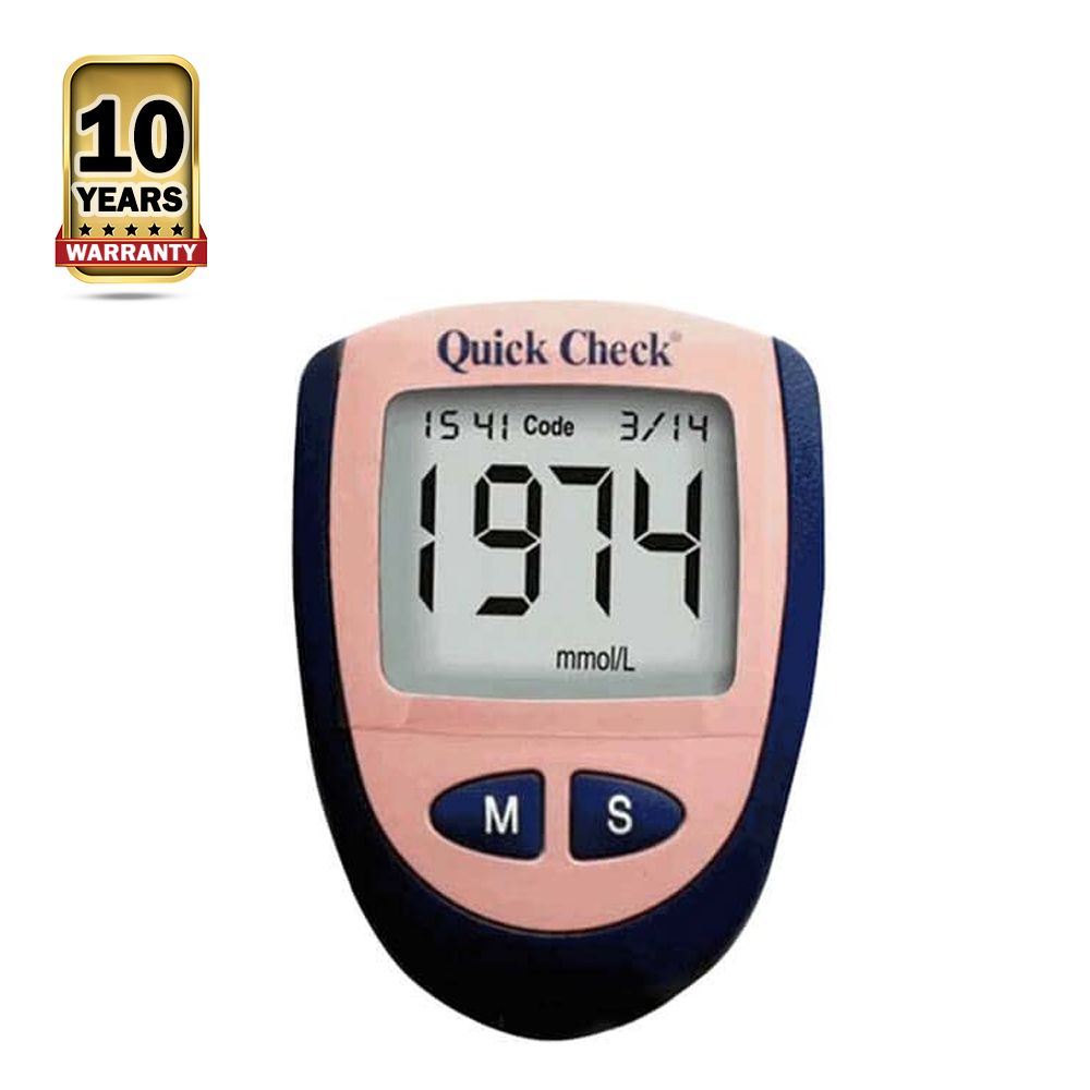 Quick Check Diabetes Glucometer   Light Pink