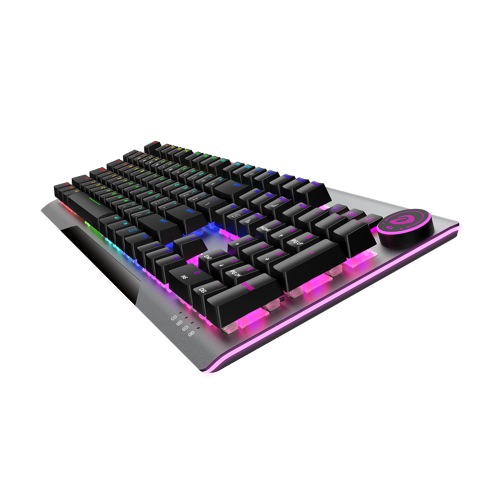 Dareu EK925 II RGB Hotswappable Mechanical Keyboard With Knob - Grey