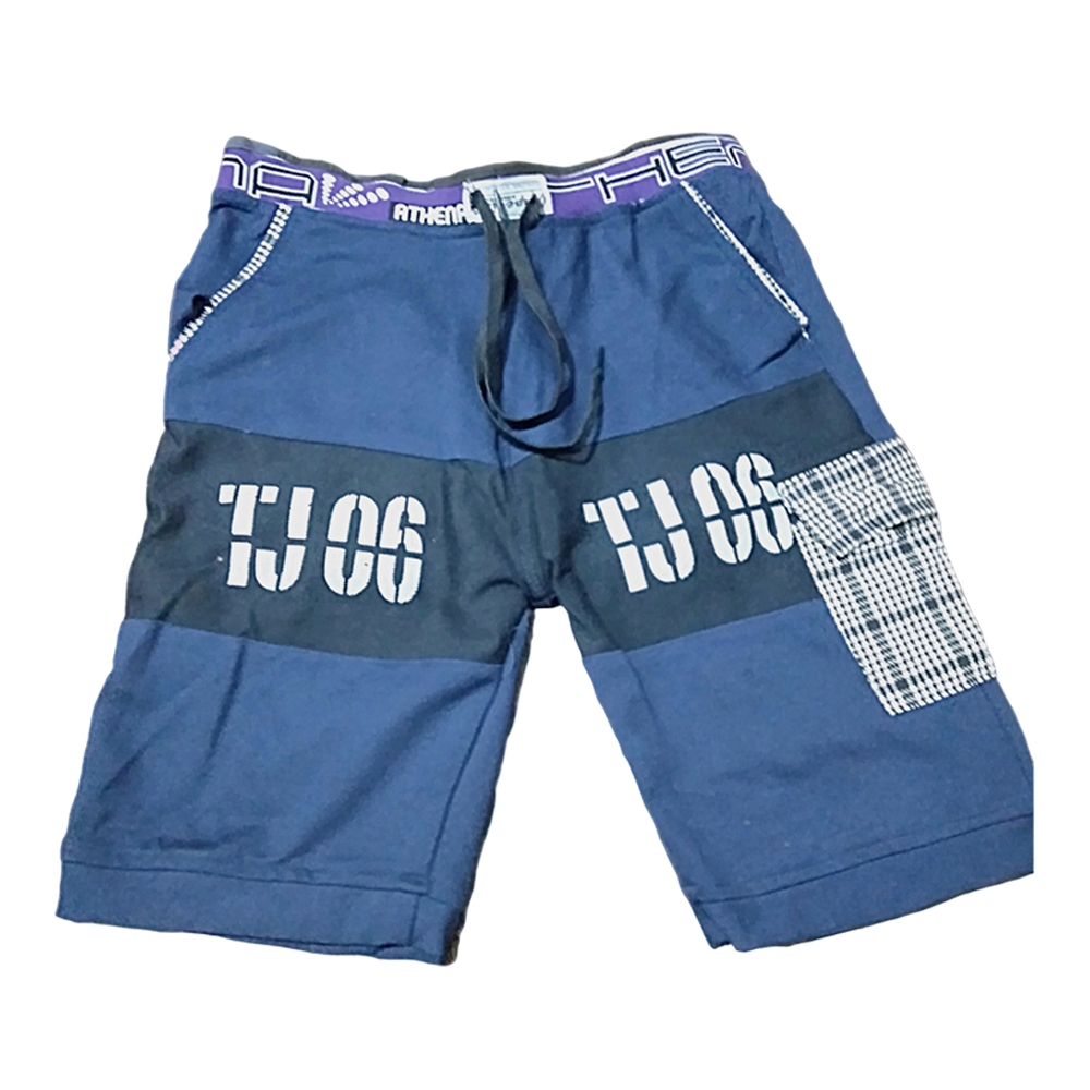 Terry Cotton Short Pant for Men - Black - GMSP-001223BLS