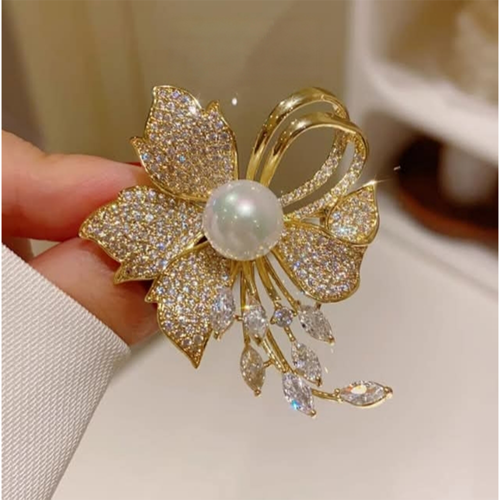 Metal Brooch Hijab Safety Pin For Girls And Women - REHP5