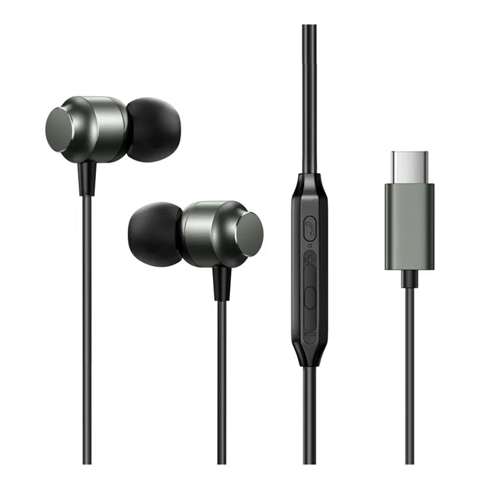 Joyroom JR-EC06 Type-C Metal In-Ear Wired Earphone - Black