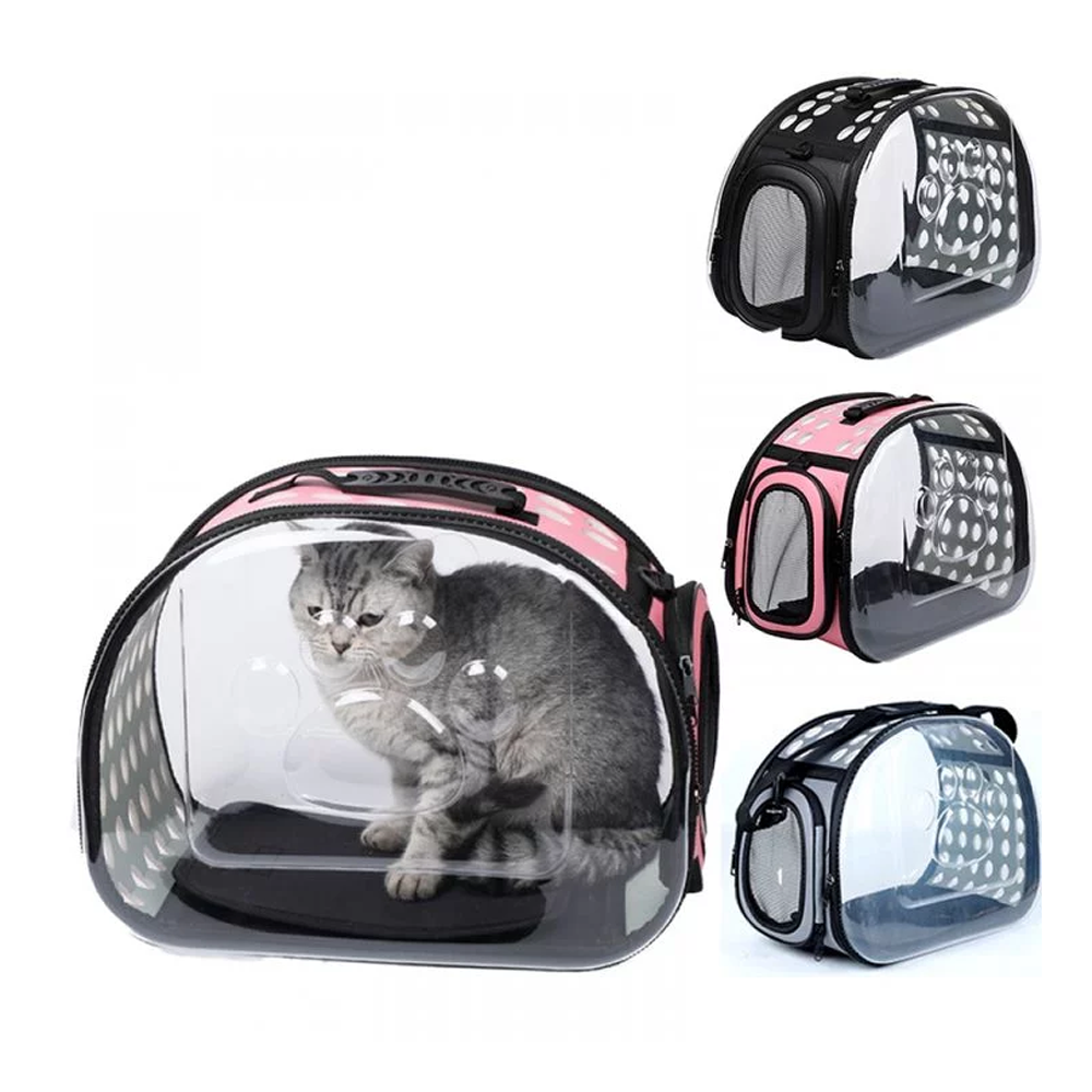 Transparent bag for on sale cat