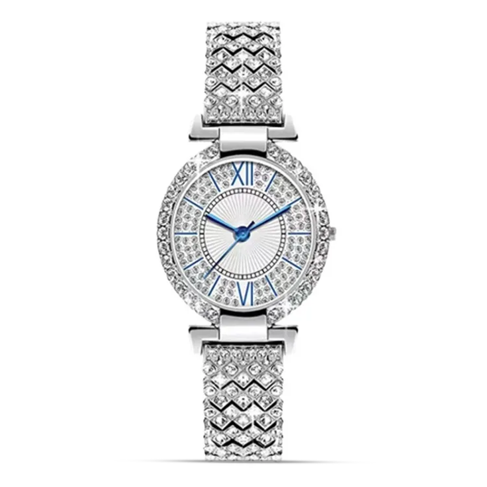 Stainless Steel Quartz Watch for Women - Silver