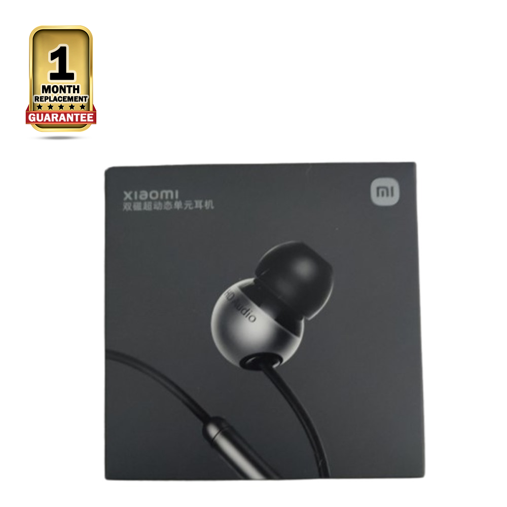 Xiaomi Dual Magnetic Super Dynamic 3.5mm Wired Headphones Silver