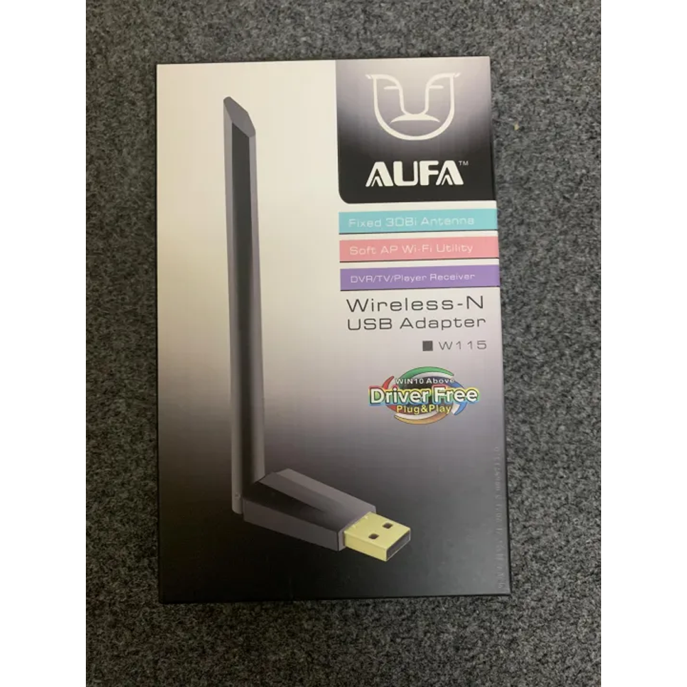 Aufa 115 USB Wi-Fi Receiver - Black