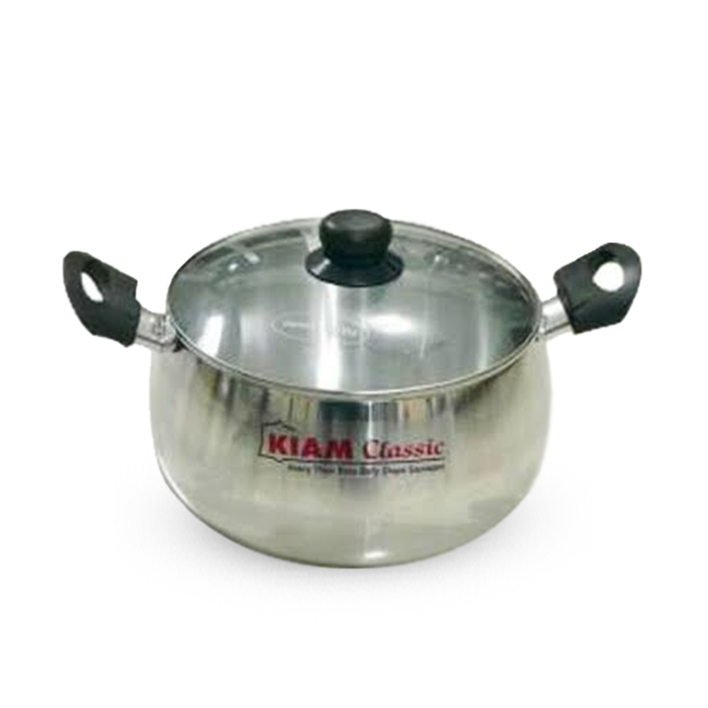 Kiam Stainless Steel Classic Belly Shape Saucepan - 16Cm