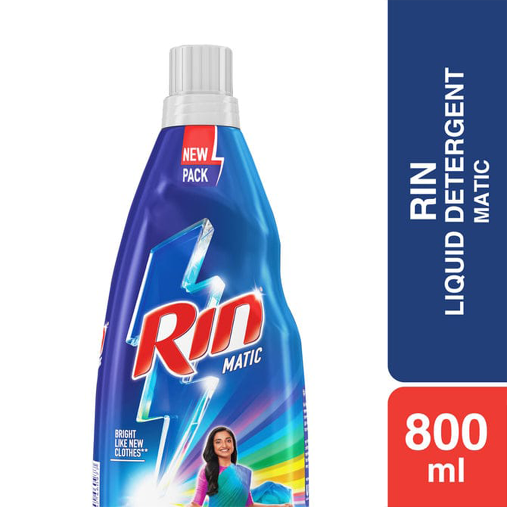 Rin Liquid Detergent Matic - 800ml