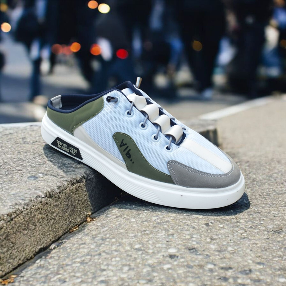 Mesh Sneakers Shoes For Men - Olive