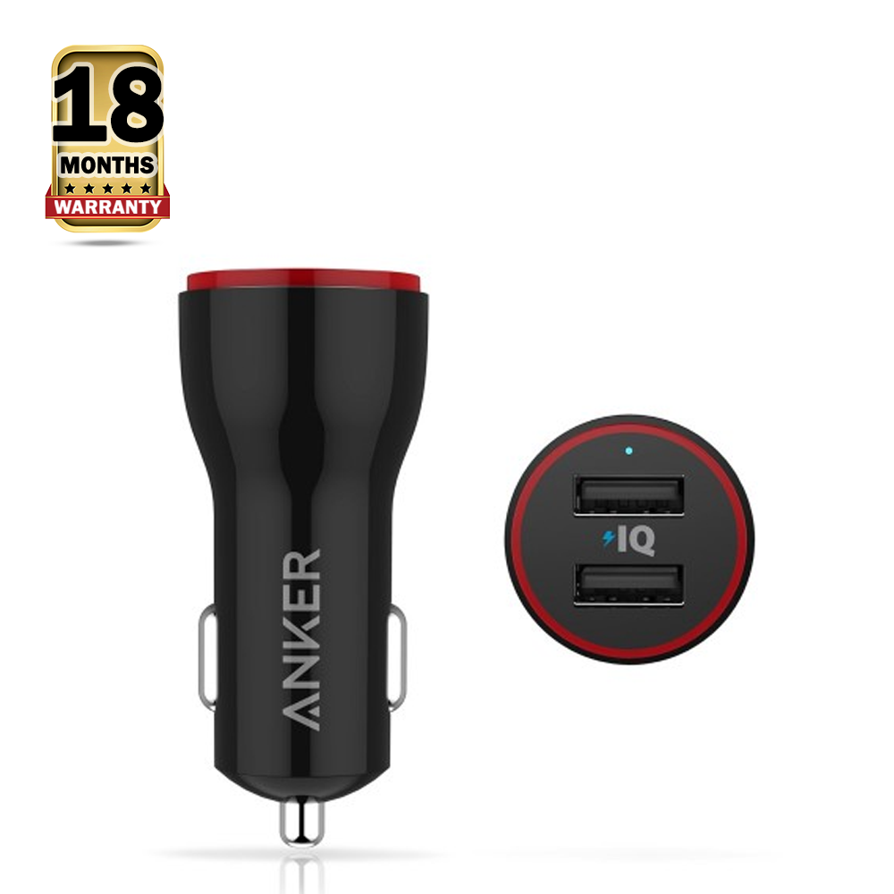 Anker PowerDrive 2 A2310H11 2Port Car Charger 24W Black