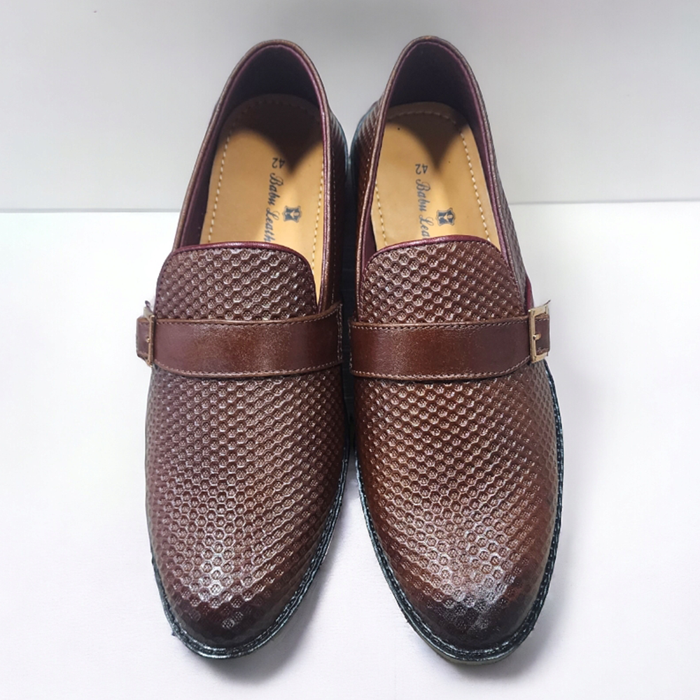 Leather Tarsel Loafer Shoe For Men - Chocolate