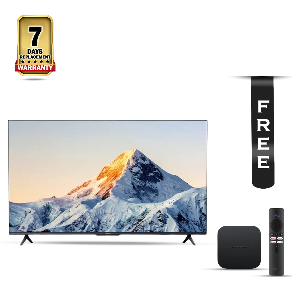 Xiaomi Mi L75MA-EA HD 4K Smart TV - 75 Inch - Black Chinese Version with Xiaomi 2nd Gen TV Box S - Black Free 