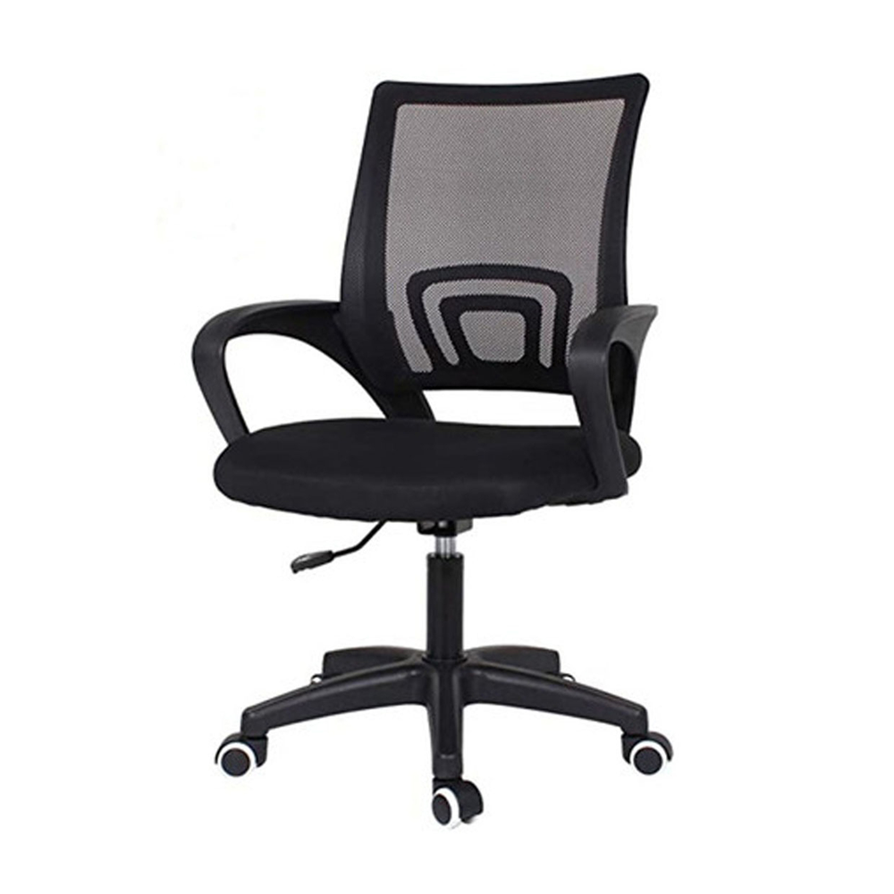 Fabric and Plastic Comfort Executive Chair - Black