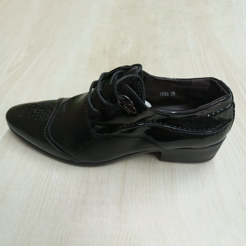 PU Leather Formal Shoes for Men - Black - F04