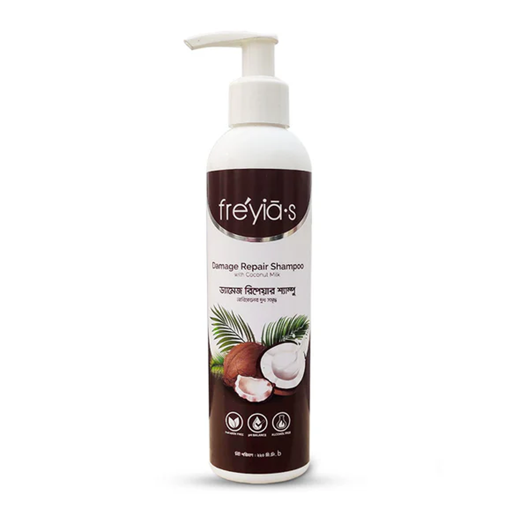 Freyias Damage Repair Shampoo with Coconut Milk - 220ml - PAL000339 