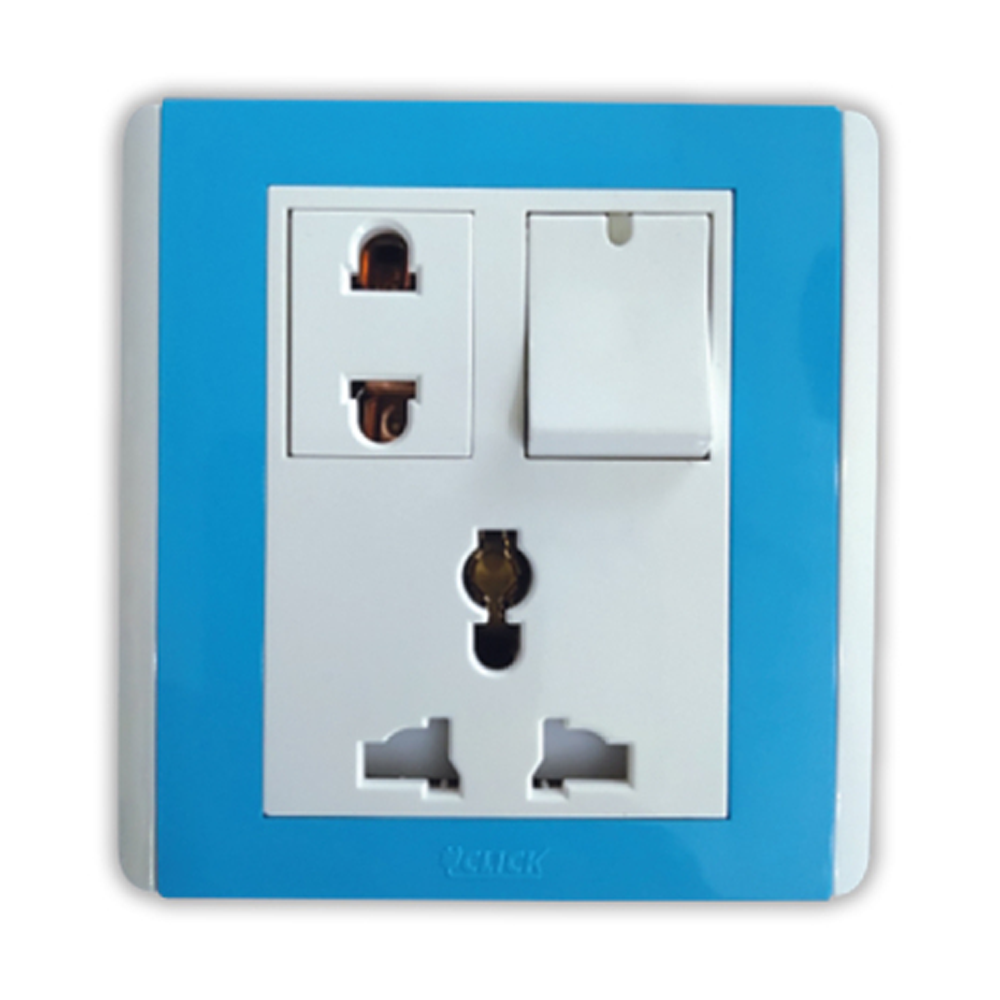 Click-Irish-Multi Socket With 13A - White