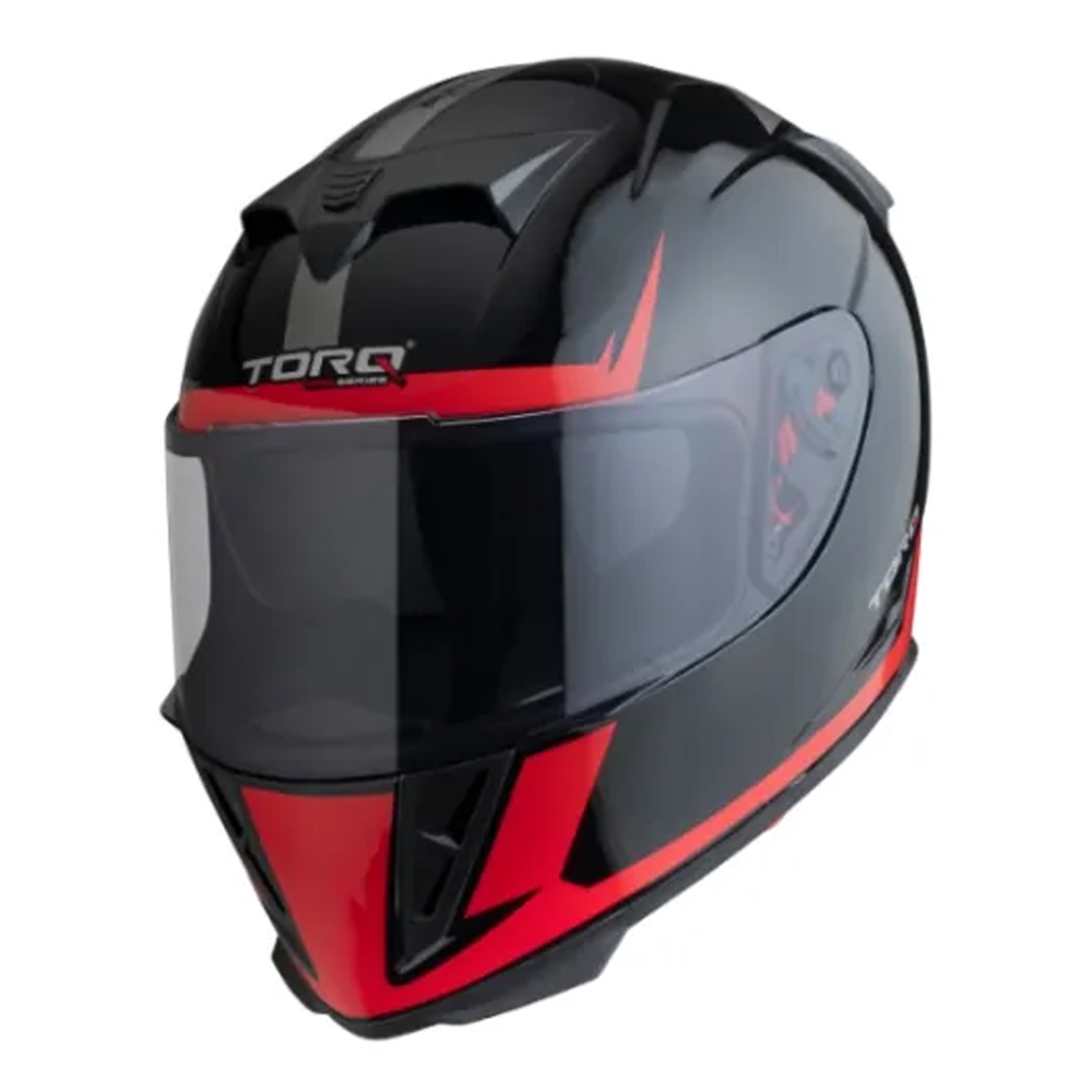 Torq Reneger Full Face Bike Helmet - Black and Red