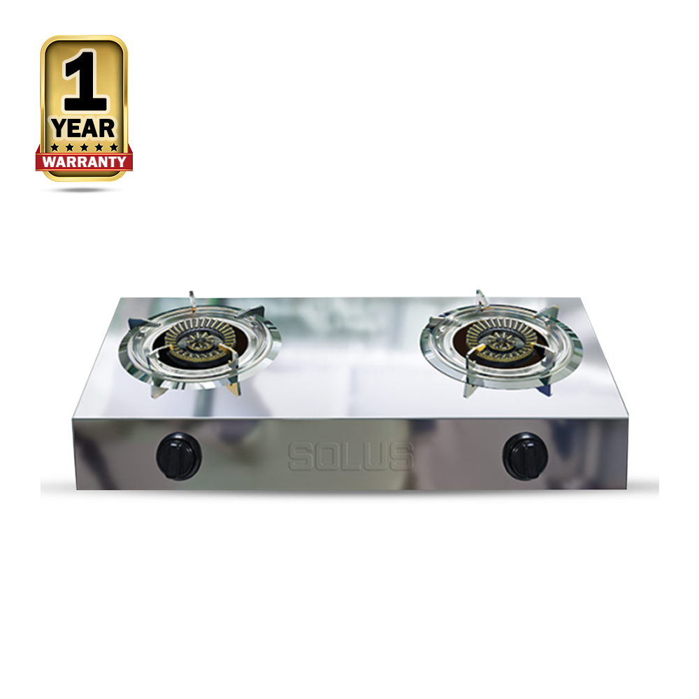 Solus STSD-223 Non-Magnetic SS Double 120 MM Burner - Silver