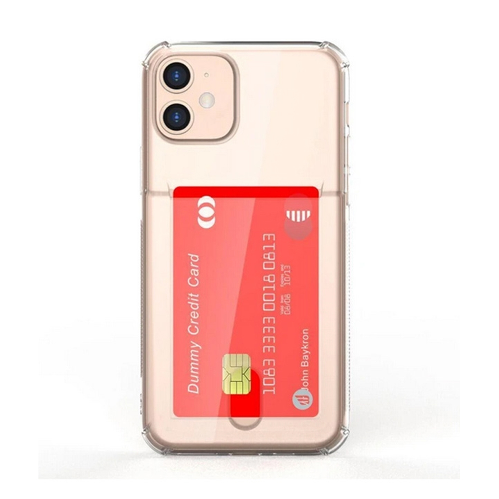 BAYKRON Clear Credit Card Case For New iPhone 11 Pro - Transparent