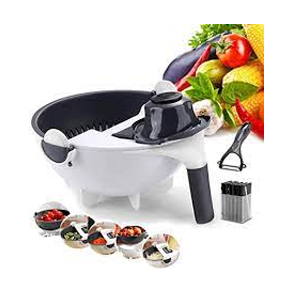 Multi Function Chopper Slicer Vegetable Cutter - 9 in 1 Combo