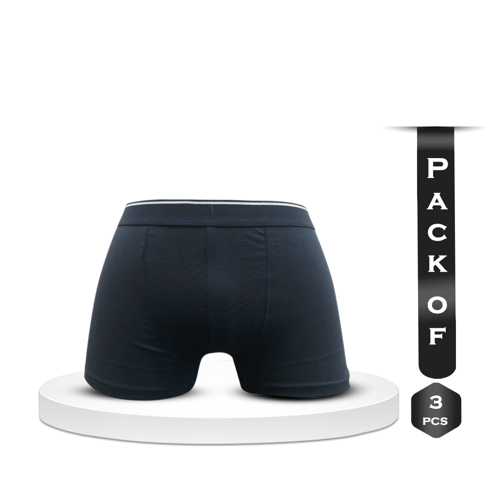 Pack of 3 Pcs Cotton Boxer Underwear For Men - MS-01