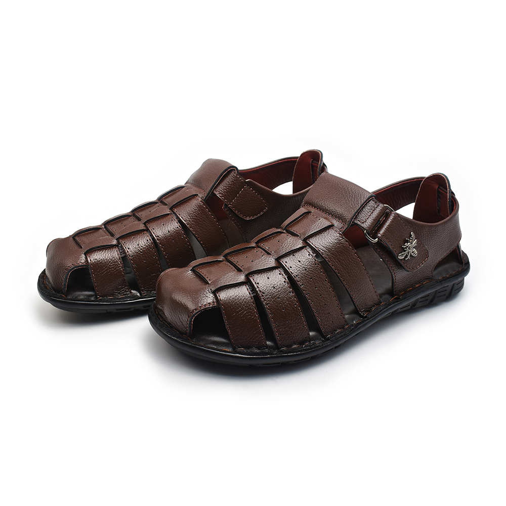 Zays Leather Sandal Shoe For Men - A39 - Brown