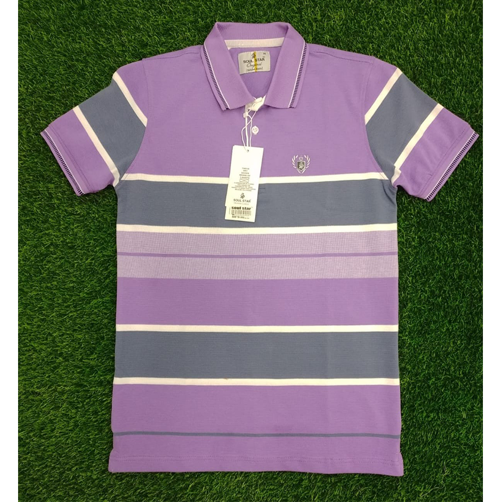 Cotton Polo T-Shirt For Men - Multicolor