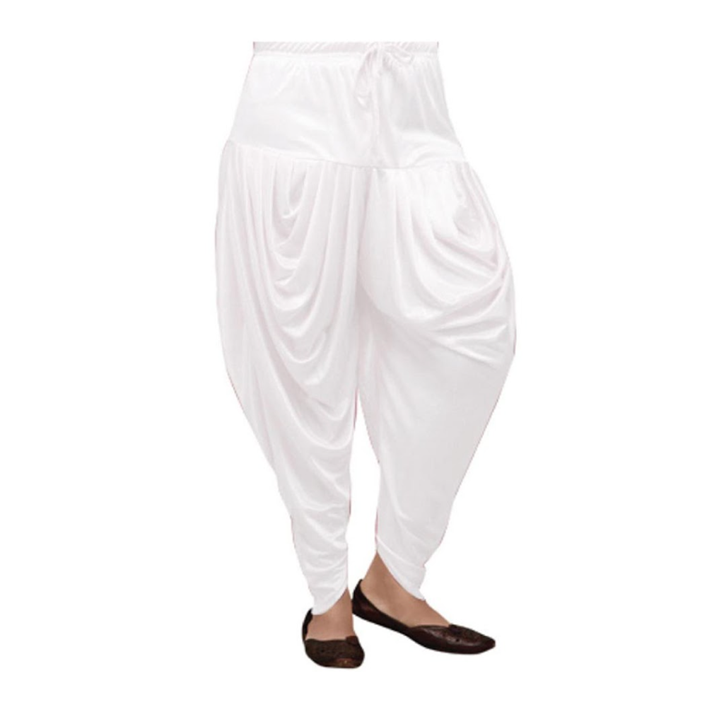 Cotton Dhuti Pajama For Men - White - u3038