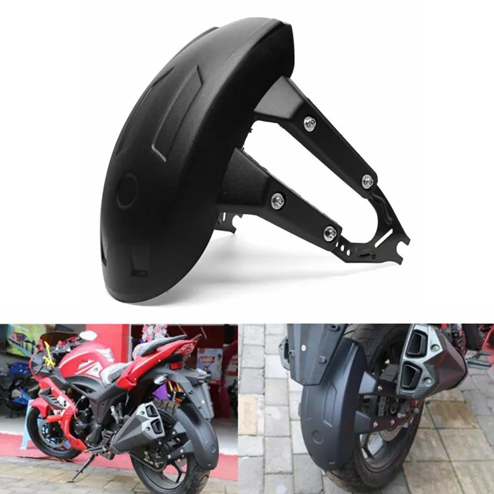 PVC Bike Tire Mud Guard - Black