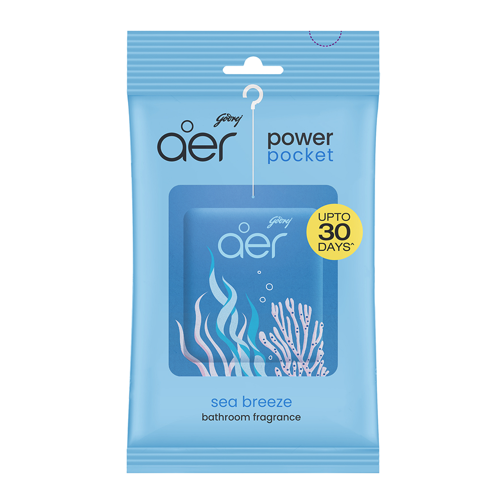 Godrej Aer Power Pocket Sea Breeze bathroom Fragrance - 10gm
