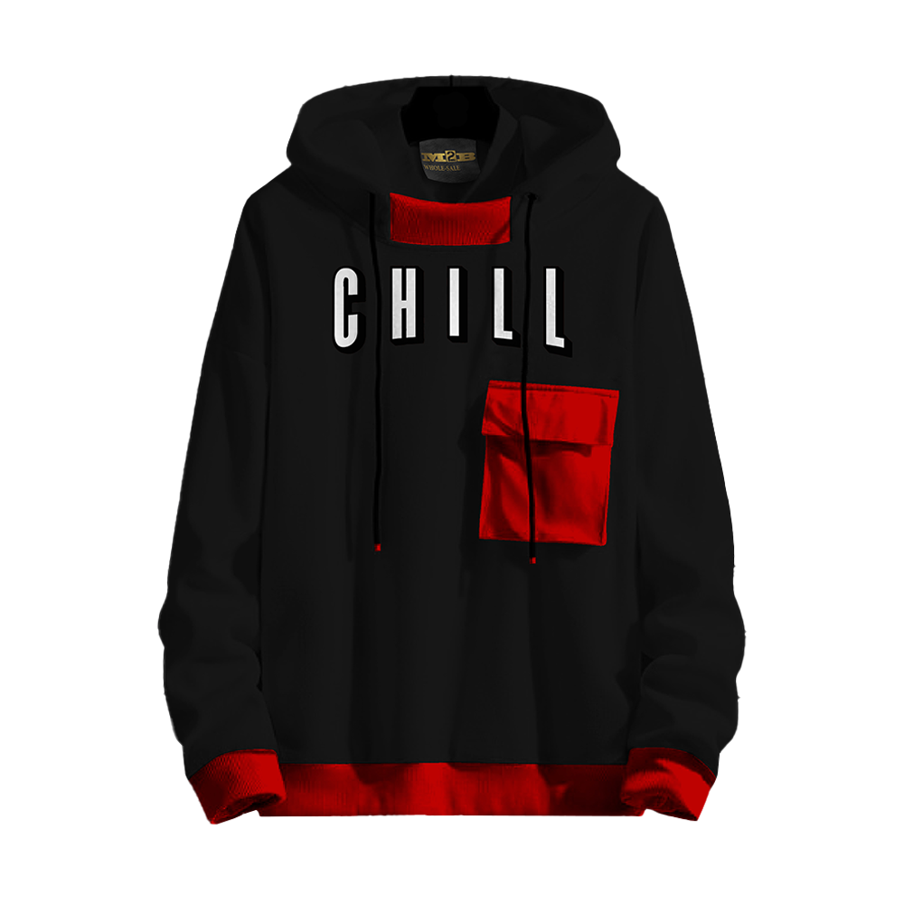 Cotton Chill Pocket Hoodie For Men - M-CHILL-P-H