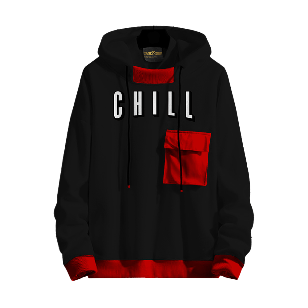 Cotton Chill Pocket Hoodie For Men - M-CHILL-P-H