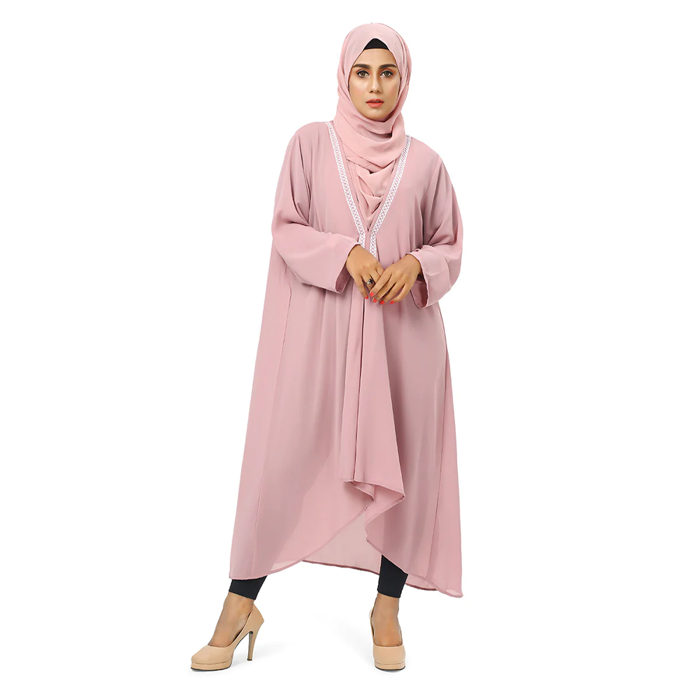 Georgette Double Shrug For Women - Light Mauve - 0823 000232