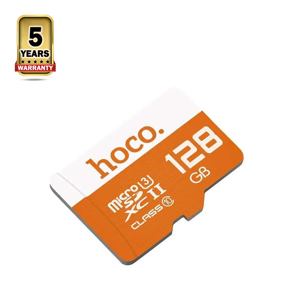 Hoco TF128 Class 10 High Speed Micro SD Memory Card - 128GB - Orange