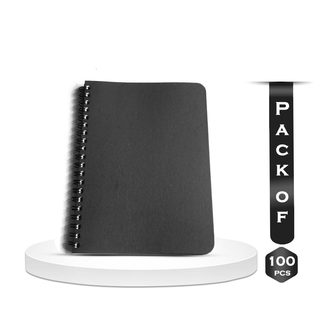 Pack of 100 Pcs Vintage Retro Spiral Coil Drawing Sketchbook D 1001
