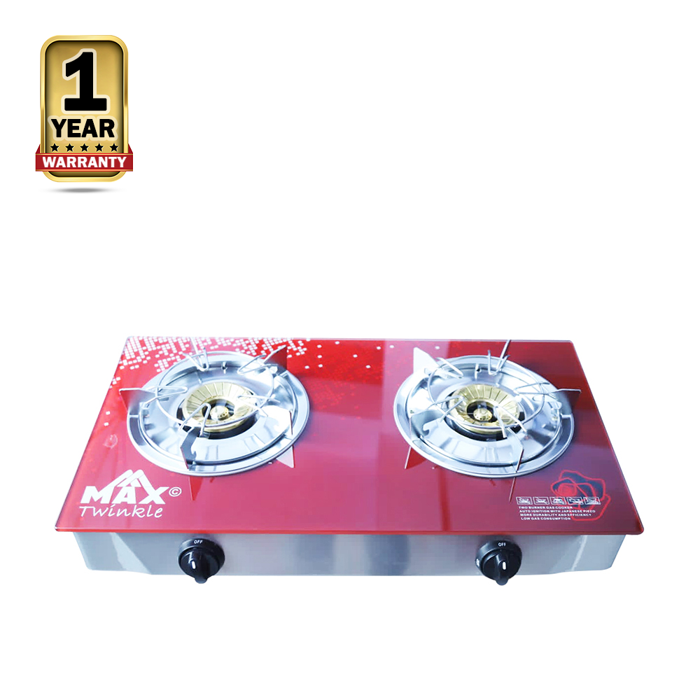 MAX MX-402 Twinkle Double Burner Gas Stove