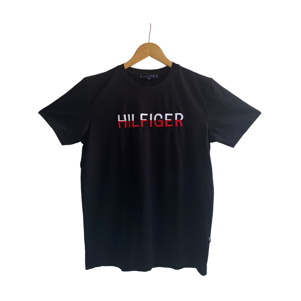 Tommy Hilfiger Cotton Premium Half Sleeve T-Shirt for Men - Black - NTOMM0TS004